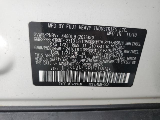 Photo 10 from auction – 2011 SUBARU FORESTER 2 with VIN JF2SHABC3BH719845