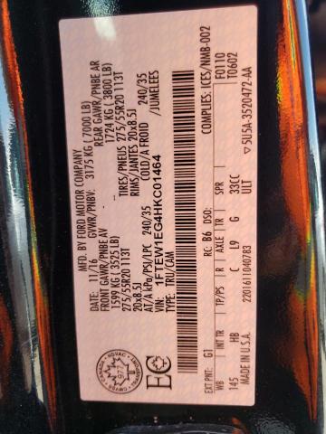 Photo 10 from auction – 2017 FORD F150 SUPER with VIN 1FTEW1EG4HKC01464