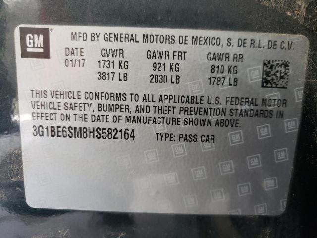 Photo 10 from auction – 2017 CHEVROLET CRUZE LT with VIN 3G1BE6SM8HS582164