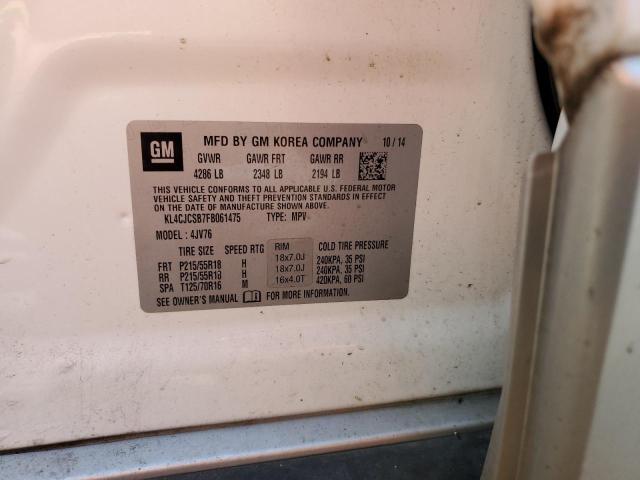 Photo 10 from auction – 2015 BUICK ENCORE with VIN KL4CJCSB7FB061475