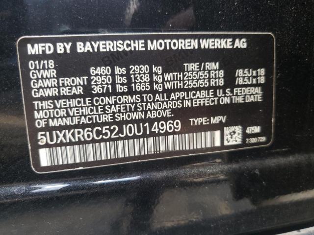 Photo 10 from auction – 2018 BMW X5 XDRIVE5 with VIN 5UXKR6C52J0U14969