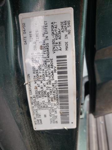 Photo 10 from auction – 2002 TOYOTA 4RUNNER SR with VIN JT3GN86R420247159