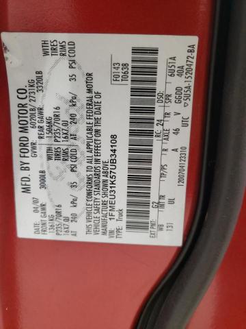 Photo 10 from auction – 2007 FORD EXPLORER S with VIN 1FMEU31K57UB34108