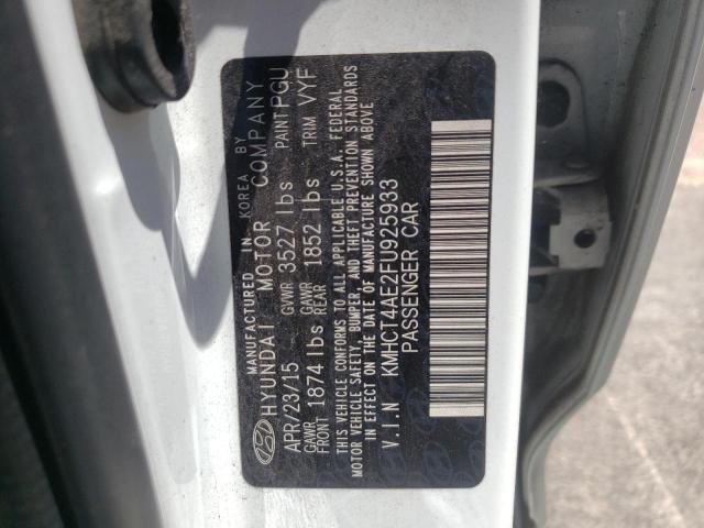 Photo 10 from auction – 2015 HYUNDAI ACCENT GLS with VIN KMHCT4AE2FU925933