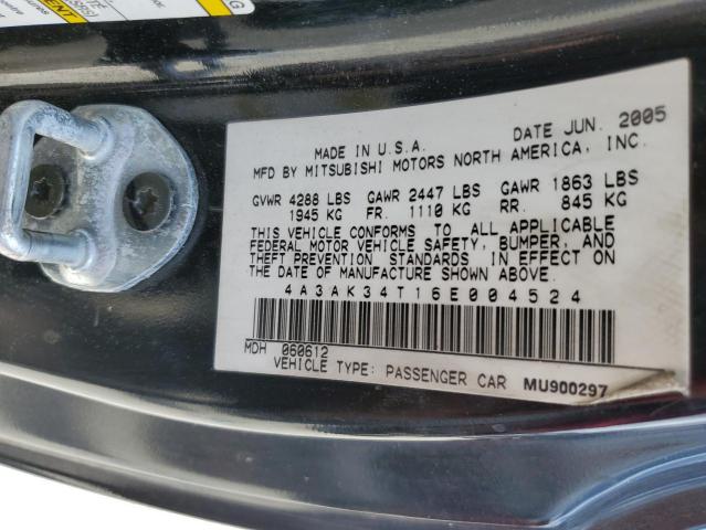 Photo 10 from auction – 2006 MITSUBISHI ECLIPSE GT with VIN 4A3AK34T16E004524