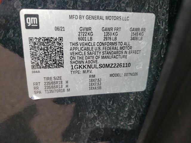 Photo 10 from auction – 2021 GMC ACADIA SLT with VIN 1GKKNULS0MZ226110