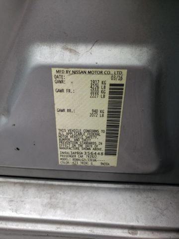 Photo 10 from auction – 2016 NISSAN ALTIMA 2.5 with VIN 1N4AL3AP8GN356448
