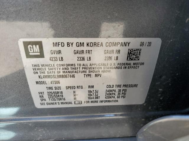 Photo 10 from auction – 2021 BUICK ENCORE GX with VIN KL4MMDSL9MB067446