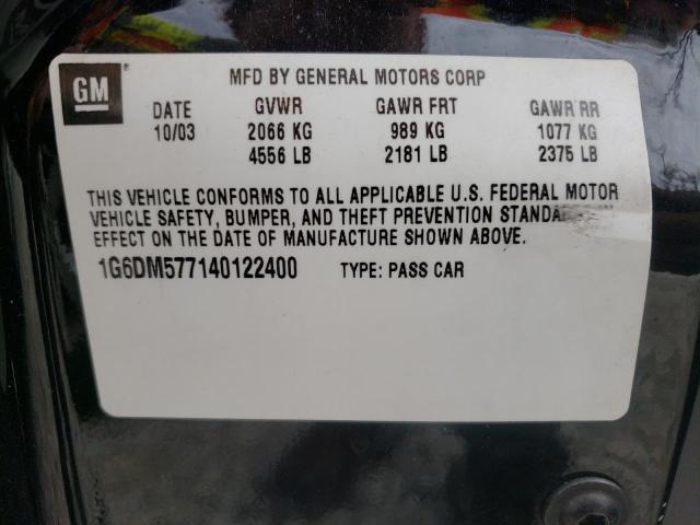 Photo 10 from auction – 2004 CADILLAC CTS with VIN 1G6DM577140122400