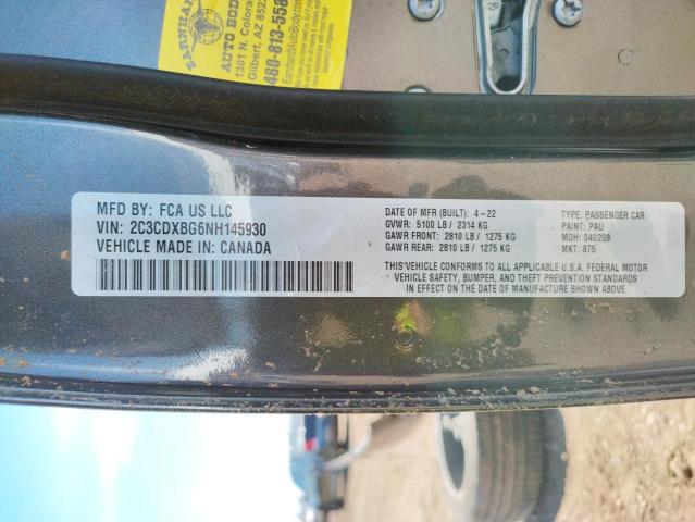 Photo 10 from auction – 2022 DODGE CHARGER SX with VIN 2C3CDXBG6NH145930