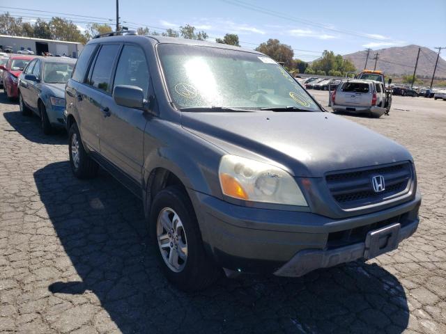 HONDA PILOT EXL 2003 with VIN 2HKYF18603H569566 - Photo from auction
