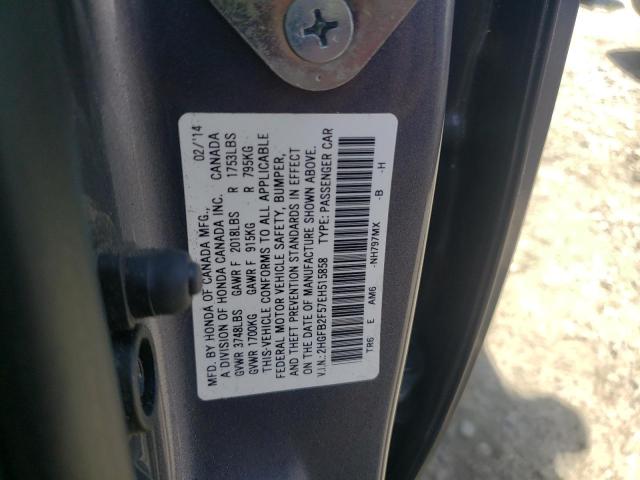 Photo 10 from auction – 2014 HONDA CIVIC LX with VIN 2HGFB2F57EH515858