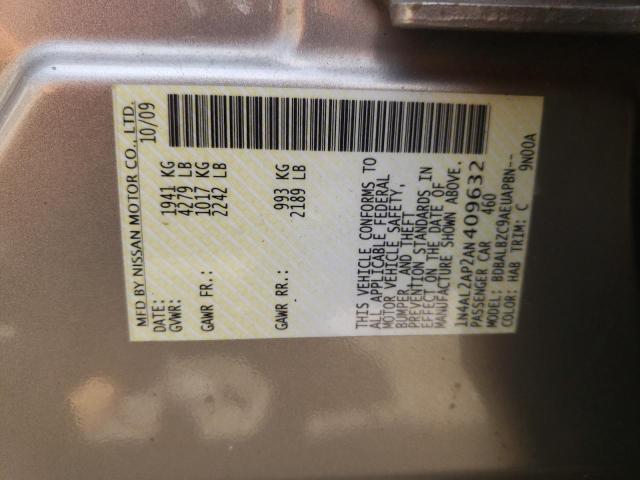 Photo 10 from auction – 2010 NISSAN ALTIMA BAS with VIN 1N4AL2AP2AN409632