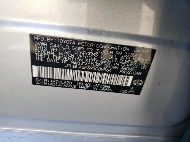 Photo 10 from auction – 2009 LEXUS LS 460 with VIN JTHBL46F395089564