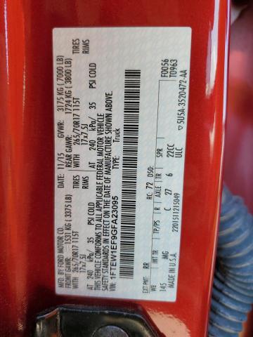 Photo 10 from auction – 2016 FORD F150 SUPER with VIN 1FTEW1EF9GFA23095