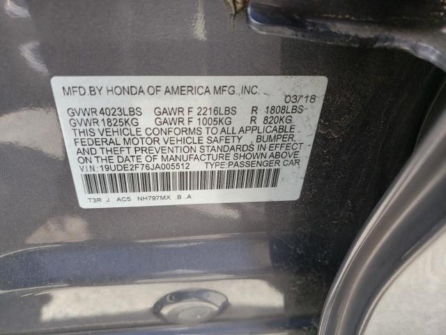 Photo 10 from auction – 2018 ACURA ILX PREMIU with VIN 19UDE2F76JA005512