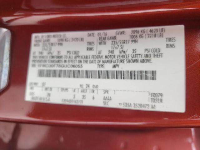 Foto 10 de la subasta – 2016 FORD ESCAPE S con VIN 1FMCU0F76GUC06055