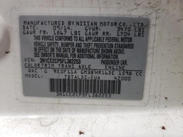 Photo 10 from auction – 2015 NISSAN VERSA NOTE with VIN 3N1CE2CP5FL382253