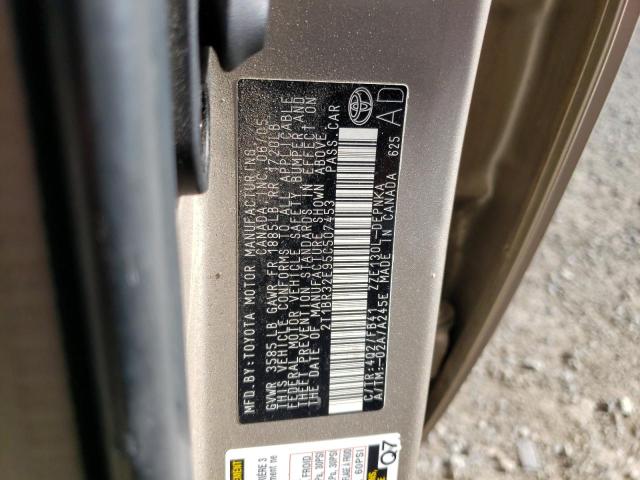 Photo 10 from auction – 2005 TOYOTA COROLLA CE with VIN 2T1BR32E95C507453