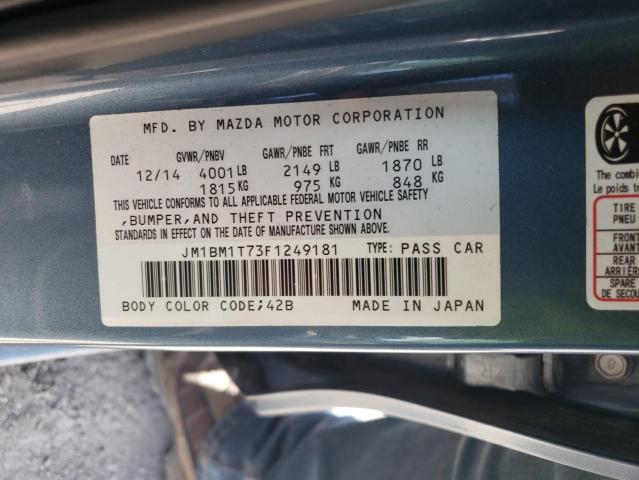 Photo 10 from auction – 2015 MAZDA 3 SV with VIN JM1BM1T73F1249181