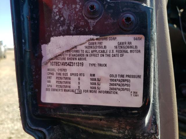 Photo 10 from auction – 2004 GMC NEW SIERRA with VIN 1GTEC14V54Z311319