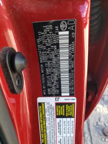 Photo 10 from auction – 2013 TOYOTA COROLLA BA with VIN 2T1BU4EE5DC964534