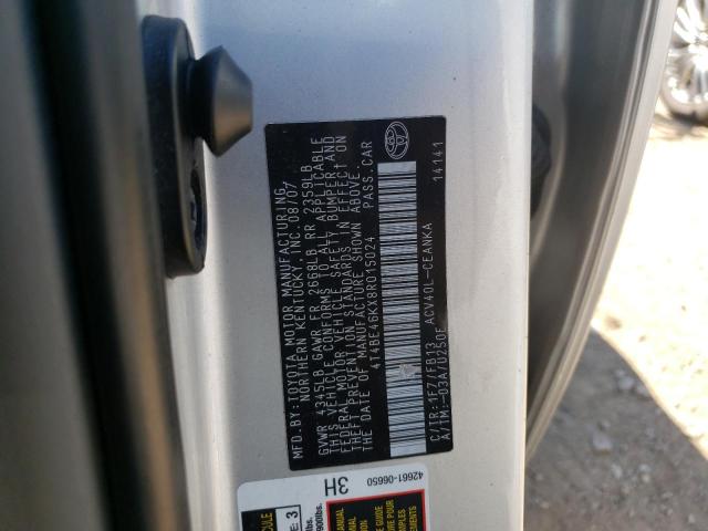Photo 10 from auction – 2008 TOYOTA CAMRY CE with VIN 4T4BE46KX8R015024