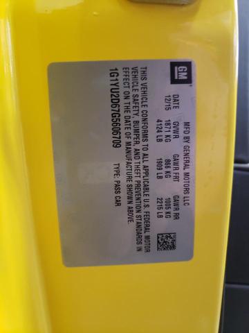 Photo 10 from auction – 2016 CHEVROLET CORVETTE Z with VIN 1G1YU2D67G5606709