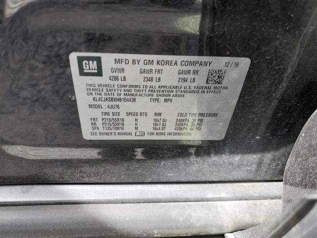 Photo 10 from auction – 2017 BUICK ENCORE PRE with VIN KL4CJASBXHB104438