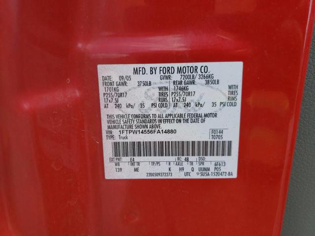 Photo 10 from auction – 2006 FORD F150 SUPER with VIN 1FTPW14556FA14880