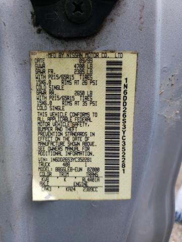 Photo 10 from auction – 2000 NISSAN FRONTIER K with VIN 1N6DD26S3YC352281