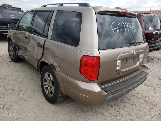 Photo 3 from auction – 2003 HONDA PILOT EXL with VIN 2HKYF185X3H603925