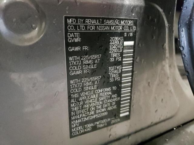Photo 10 from auction – 2017 NISSAN ROGUE S with VIN KNMAT2MT2HP522899
