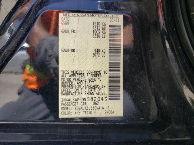 Photo 10 from auction – 2013 NISSAN ALTIMA 2.5 with VIN 1N4AL3AP6DN582645