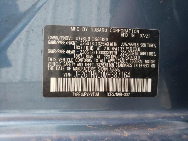 Photo 10 from auction – 2021 SUBARU CROSSTREK with VIN JF2GTHNC0MH387164