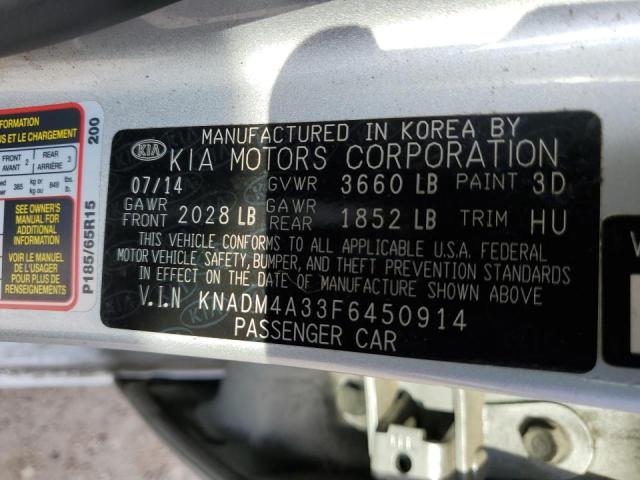 Photo 10 from auction – 2015 KIA RIO LX with VIN KNADM4A33F6450914