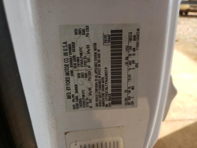 Photo 10 from auction – 2000 FORD F150 with VIN 1FTRX18L1YNA38519