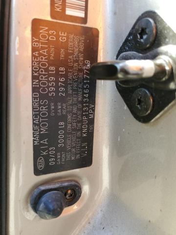 Photo 10 from auction – 2004 KIA SEDONA EX with VIN KNDUP131346517769
