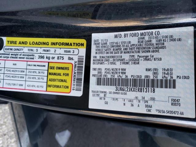 Photo 10 from auction – 2014 LINCOLN MKZ with VIN 3LN6L2JKXER813118