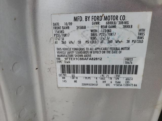 Photo 10 from auction – 2010 FORD F150 SUPER with VIN 1FTEX1C88AFA82812