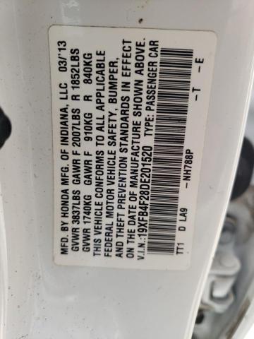 Photo 10 from auction – 2013 HONDA CIVIC HYBR with VIN 19XFB4F28DE201520