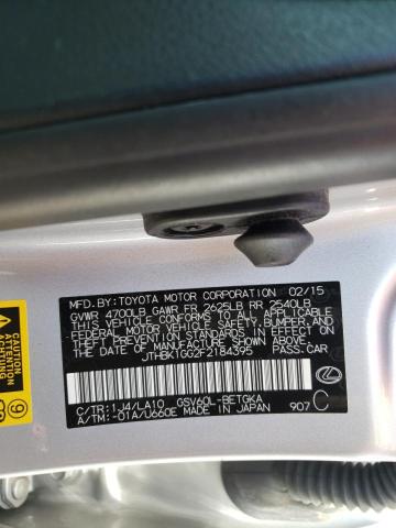 Photo 10 from auction – 2015 LEXUS ES 350 with VIN JTHBK1GG2F2184395