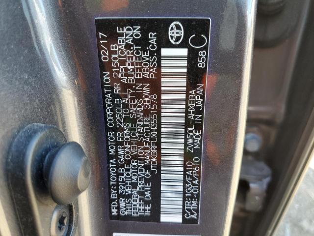 Photo 10 from auction – 2017 TOYOTA PRIUS with VIN JTDKBRFUXH3551578