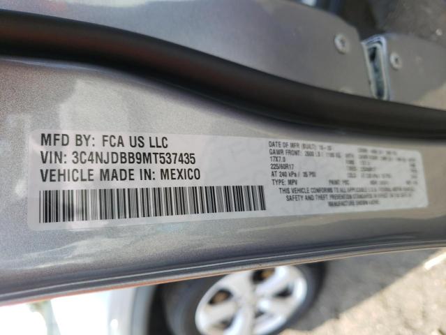 Photo 10 from auction – 2021 JEEP COMPASS LA with VIN 3C4NJDBB9MT537435