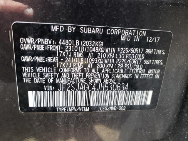 Photo 10 from auction – 2018 SUBARU FORESTER 2 with VIN JF2SJAGC4JH530634