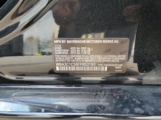 Photo 10 from auction – 2015 BMW 328 I SULE with VIN WBA3C1C56FP853193