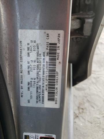 Photo 10 from auction – 2012 MAZDA 3 I with VIN JM1BL1UF9C1549098