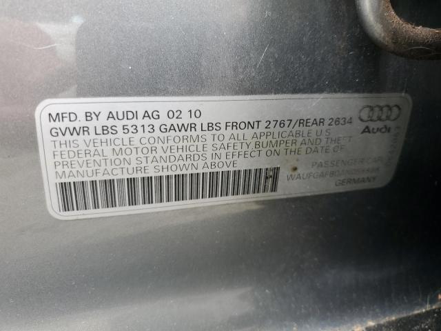 Photo 10 from auction – 2010 AUDI A6 PREMIUM with VIN WAUFGAFB0AN058888