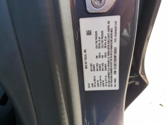 Photo 10 from auction – 2022 TESLA MODEL 3 with VIN 5YJ3E1EB3NF186561