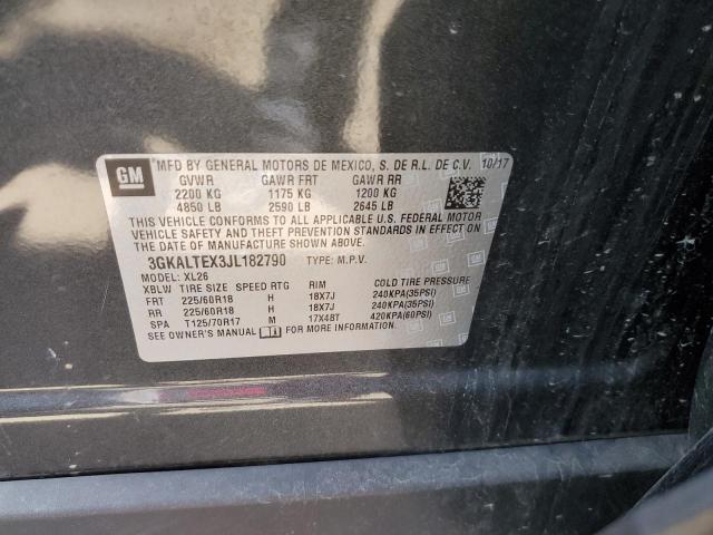 Photo 10 from auction – 2018 GMC TERRAIN SL with VIN 3GKALTEX3JL182790